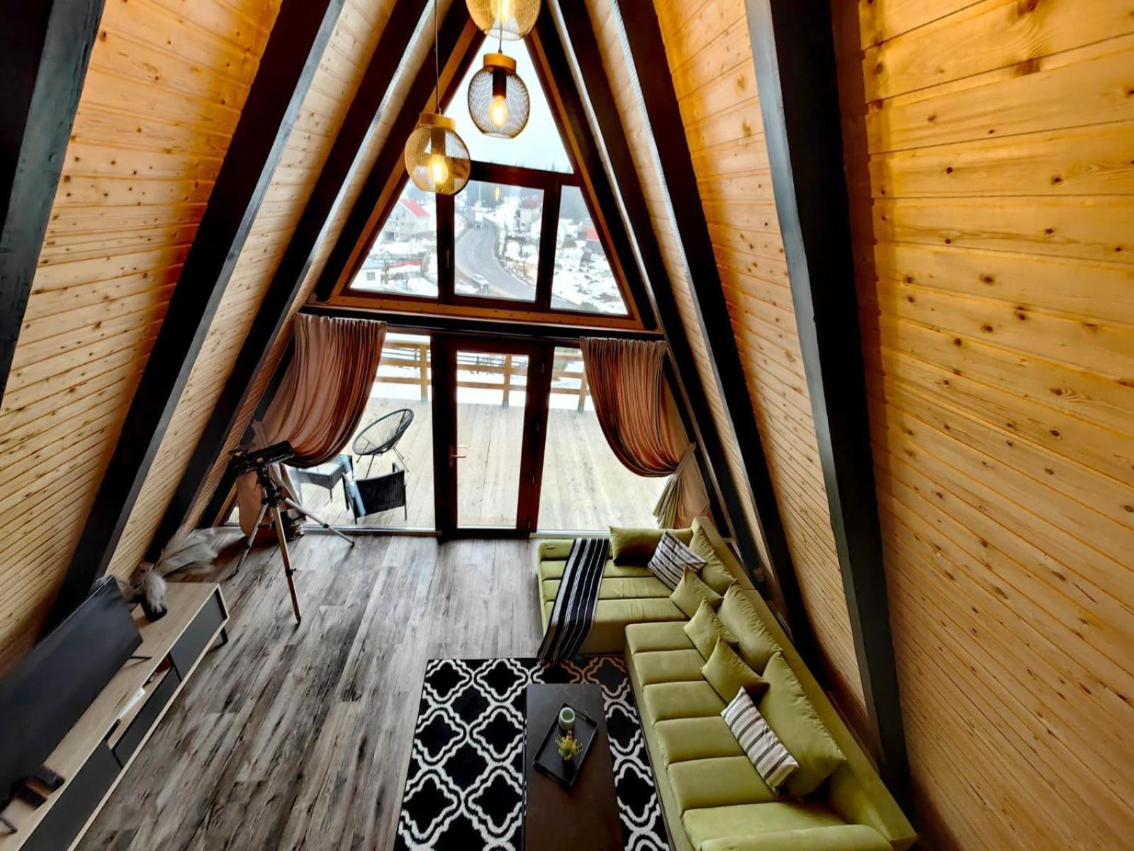 Cabane A-Frame Ceziade Tihuta Piatra Fântânele Extérieur photo